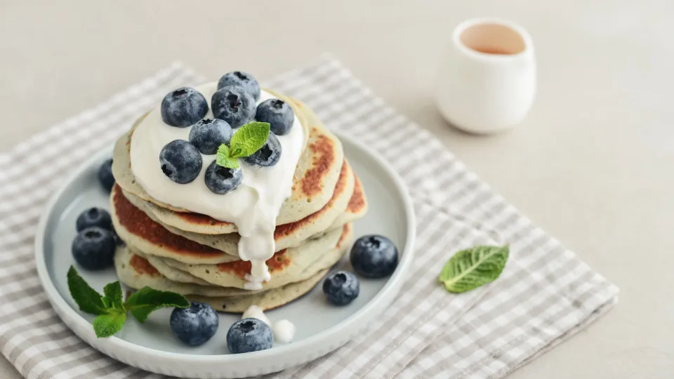Panquecas de iogurte