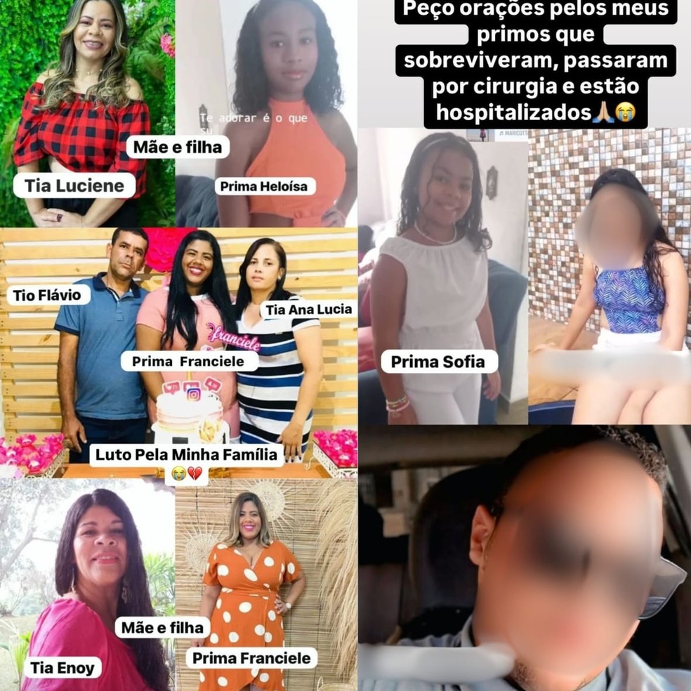Pessoas da mesma família morrem em acidente na Bahia — Foto: Reprodução/Instagram