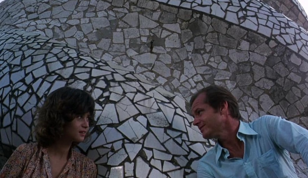 Jack Nicholson e Maria Schneider em 'Profissão: Repórter' (1975) — Foto: Reprodução
