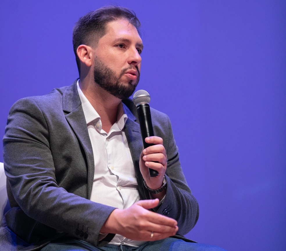 Marcio Tavares, secretário executivo do Ministério da Cultura, durante palestra no Rio2C — Foto: Divulgação