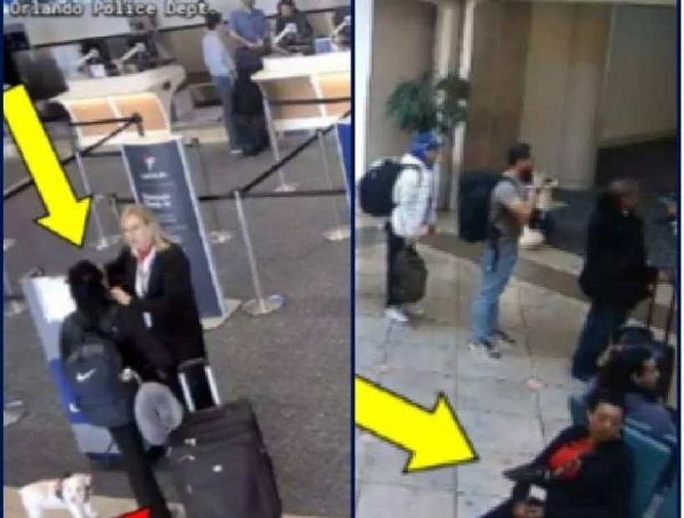 Mulher é presa por matar cachorro afogado em aeroporto nos EUA após ser proibida de viajar com o animal — Foto: Reprodução