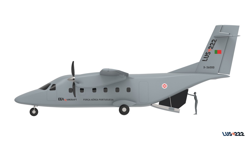 A aeronave LUS-222 será apresentada na LAAD Defense & Security, maior feira de defesa e segurança da América Latina, que acontece na próxima semana no Rio de Janeiro — Foto: Divulgação