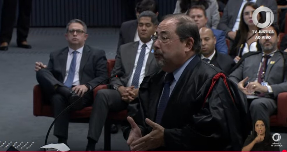 Advogado do ex-presidente Jair Bolsonaro, Celso Vilardi — Foto: Reprodução/TV Justiça