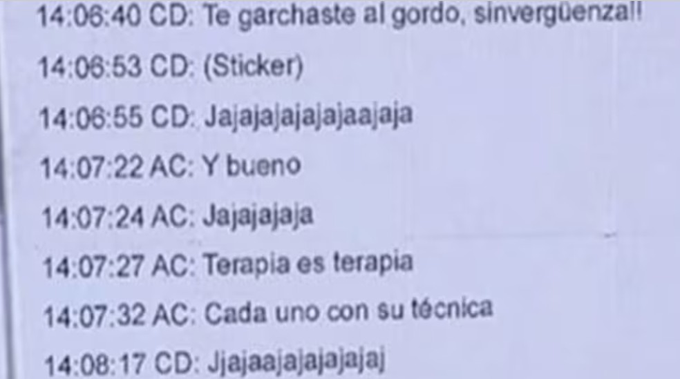 Mensagens vazadas por Verónica Ojeda sugerem elo íntimo de Maradona com psiquiatra — Foto: Reprodução