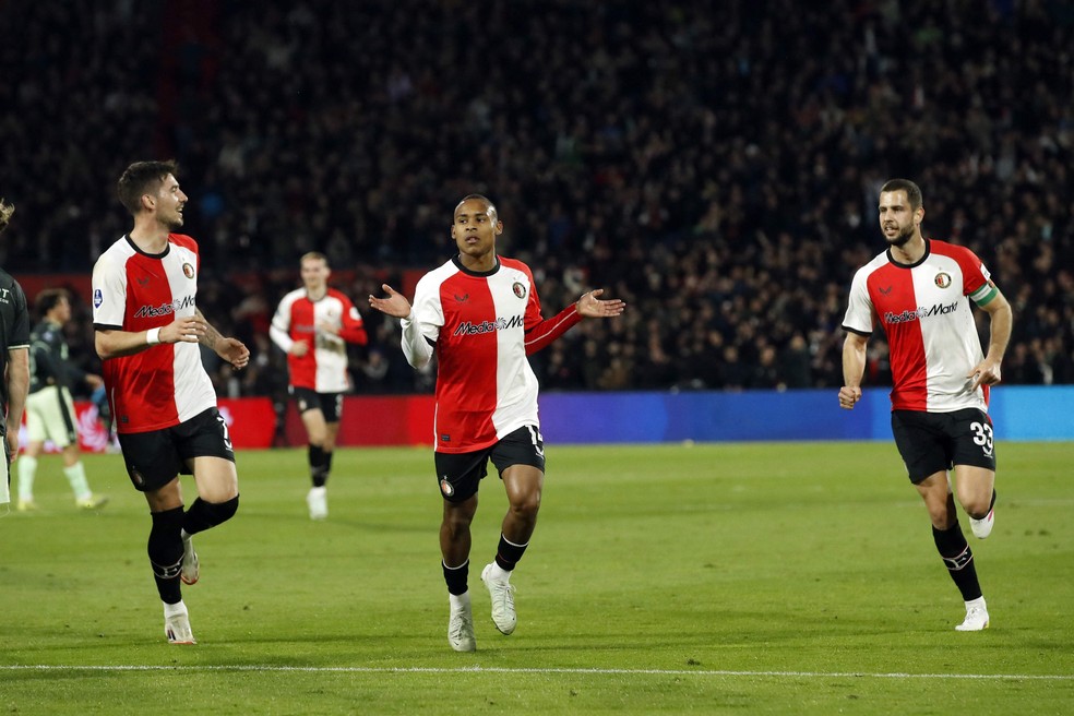 Igor Paixão, do Feyenoord — Foto: Bart Stoutjesdijk / ANP / AFP