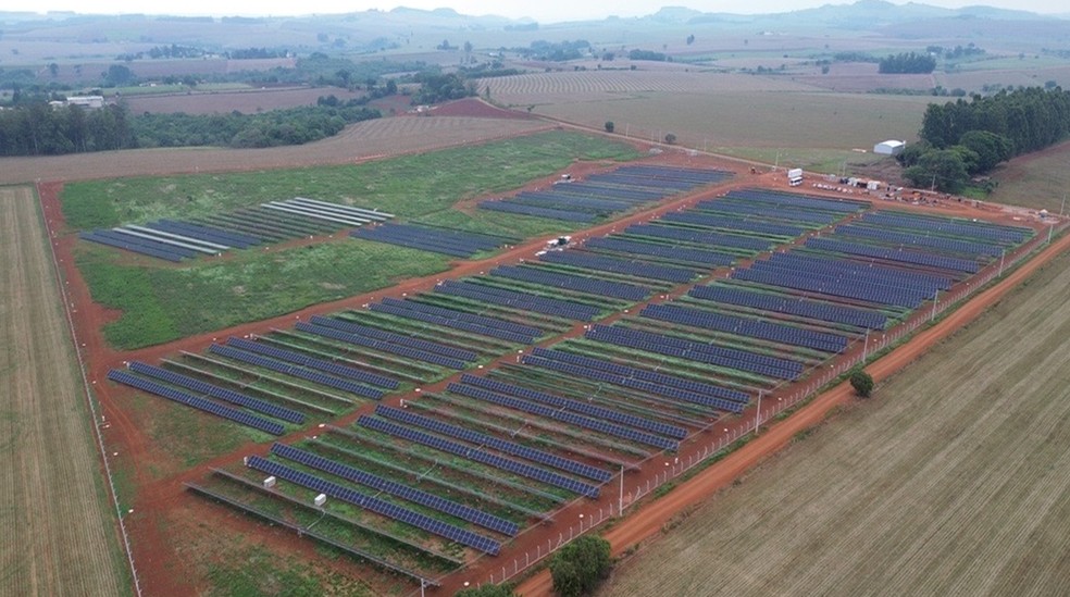 Usina fotovoltaica da Helexia Brasil em São Paulo — Foto: Divulgação