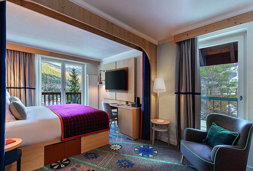 Quarto em Serre Chevalier — Foto: Divulgação