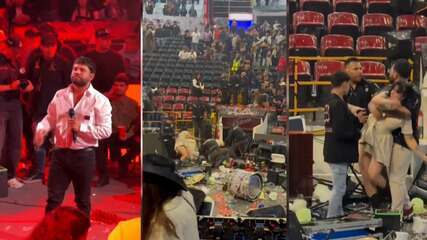 Veto a músicas que enaltecem o narcotráfico gera caos e pancadaria em show de famoso cantor do México