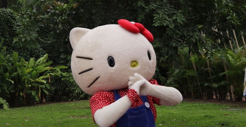Hello Kitty é destaque da programação de páscoa do BioParque — Foto: Divulgação/BioParque