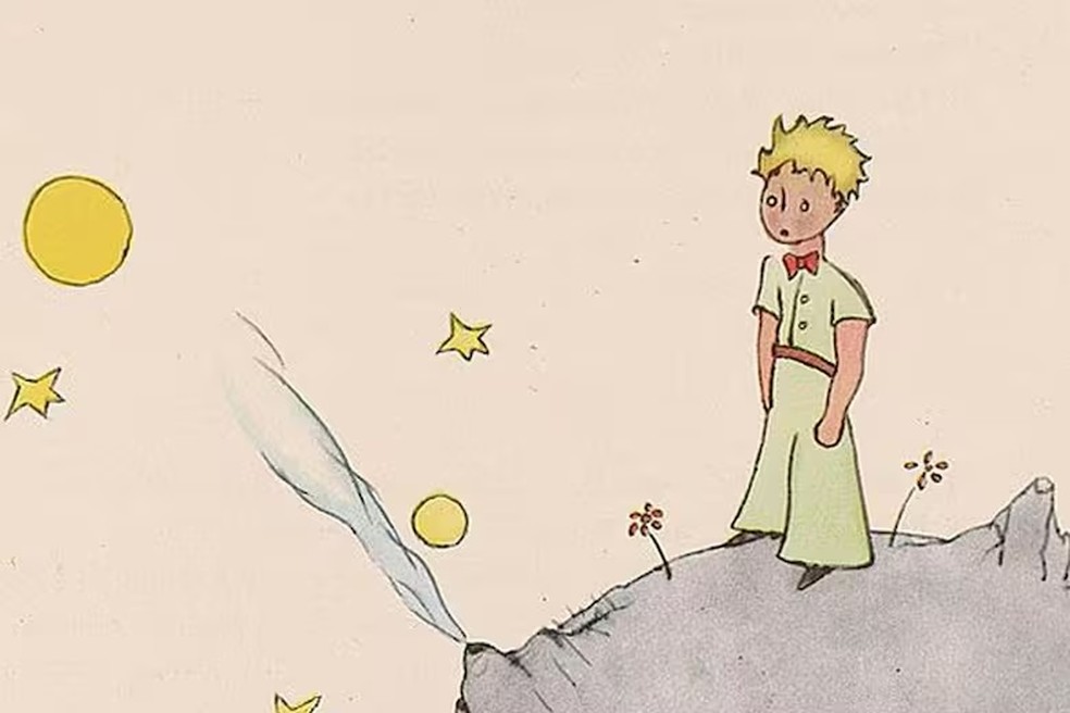 Ilustração de "O pequeno príncipe", um dos maiores best-sellers de todos os tempos — Foto: Reprodução