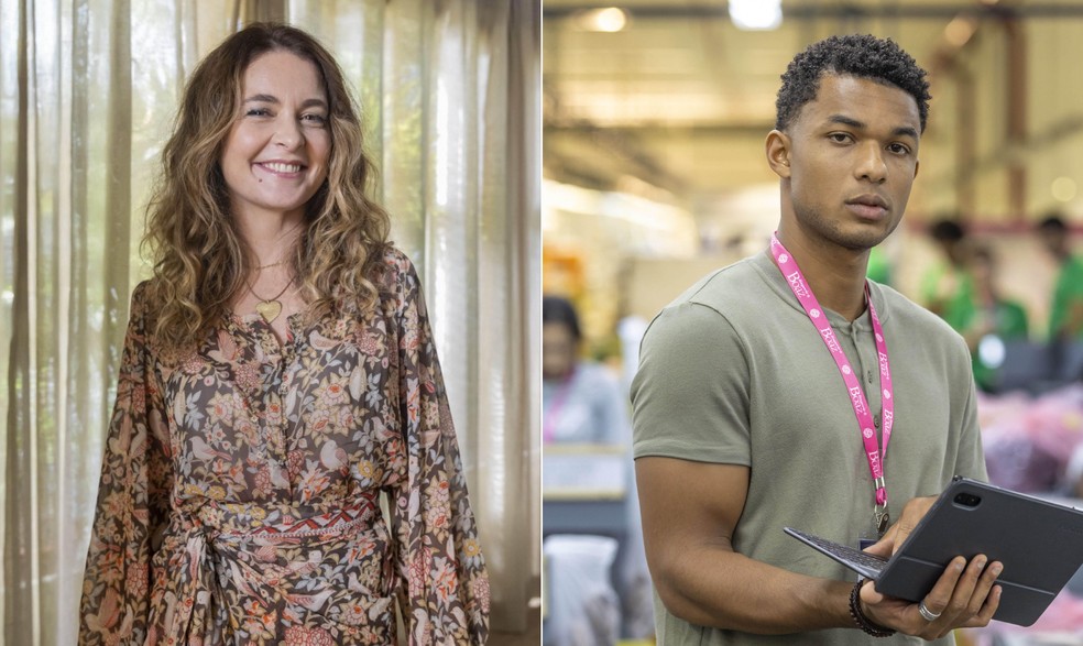 Claudia Abreu (Filipa) e Juan Paiva (Samuel) — Foto: TV Globo