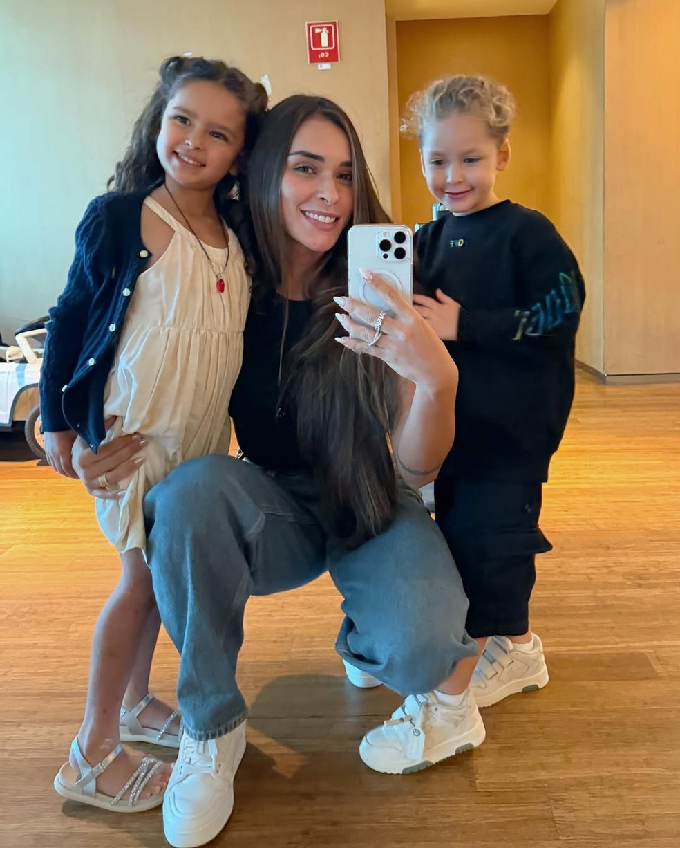 Tainá Castro é mãe de Matteo e Helena — Foto: Reprodução Instagram