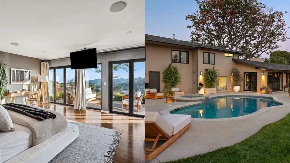 Chris Evans vende mansão em Los Angeles com academia, piscina e vista panorâmica — Foto: Reprodução/Noel Kleinman/TMZ