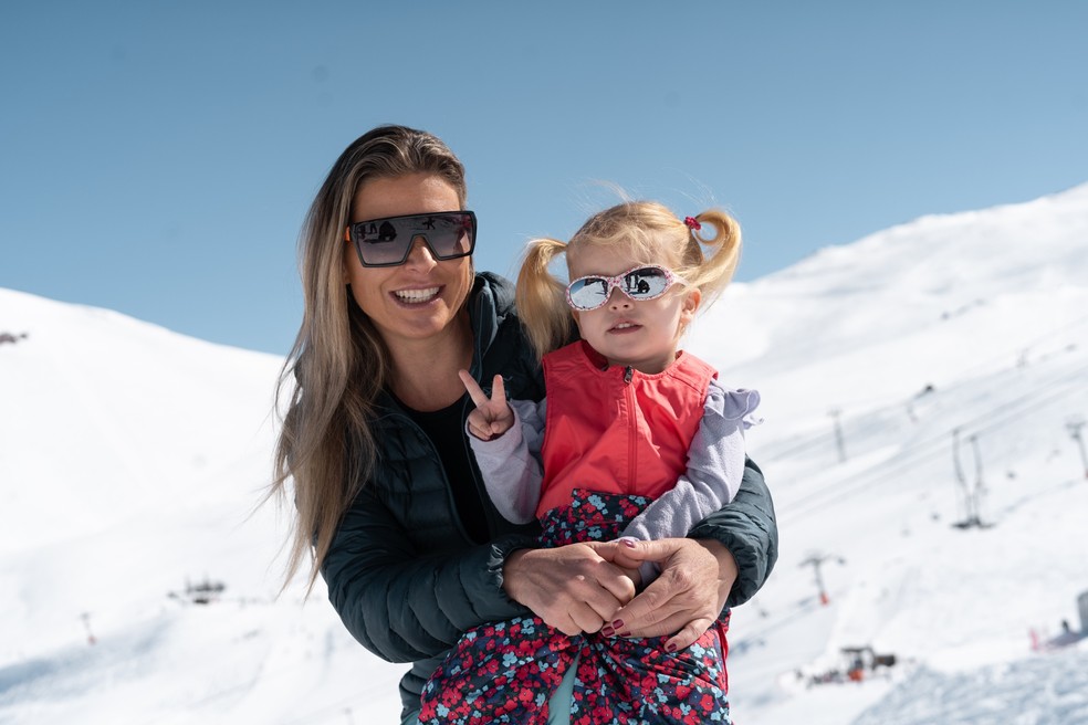 Karina Oliani, embaixadora do Valle Nevado em 2024 — Foto: Divulgação