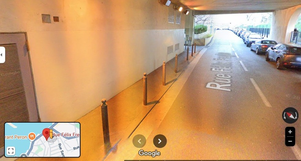 A Rua Félix Fregier, em Marselha, na França — Foto: Reprodução / Google Maps