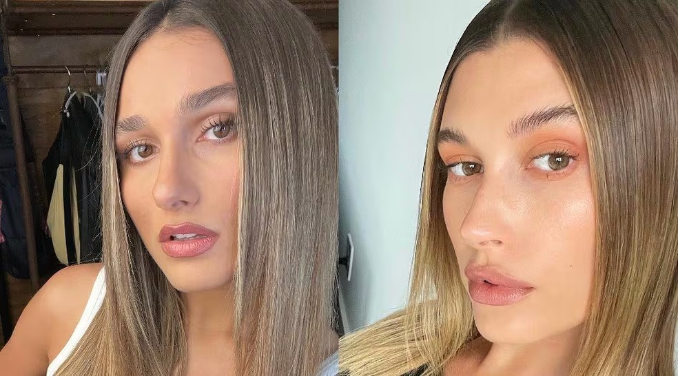 Hailey Bieber e Sasha Meneghel — Foto: Reprodução/Instagram