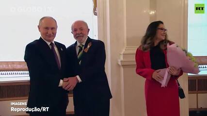 Lula encontra Putin durante agenda em Moscou