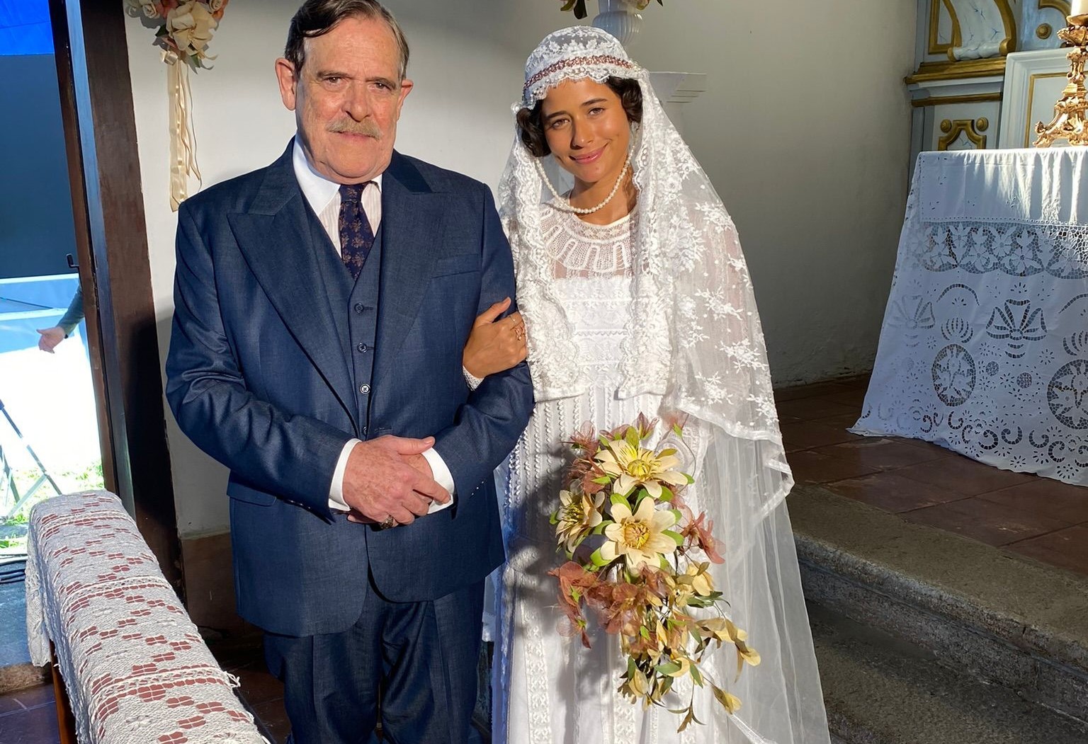 'Guerreiros do Sol': personagem de Isadora Cruz se casará com coronel vivido por José de Abreu. Veja foto exclusiva
