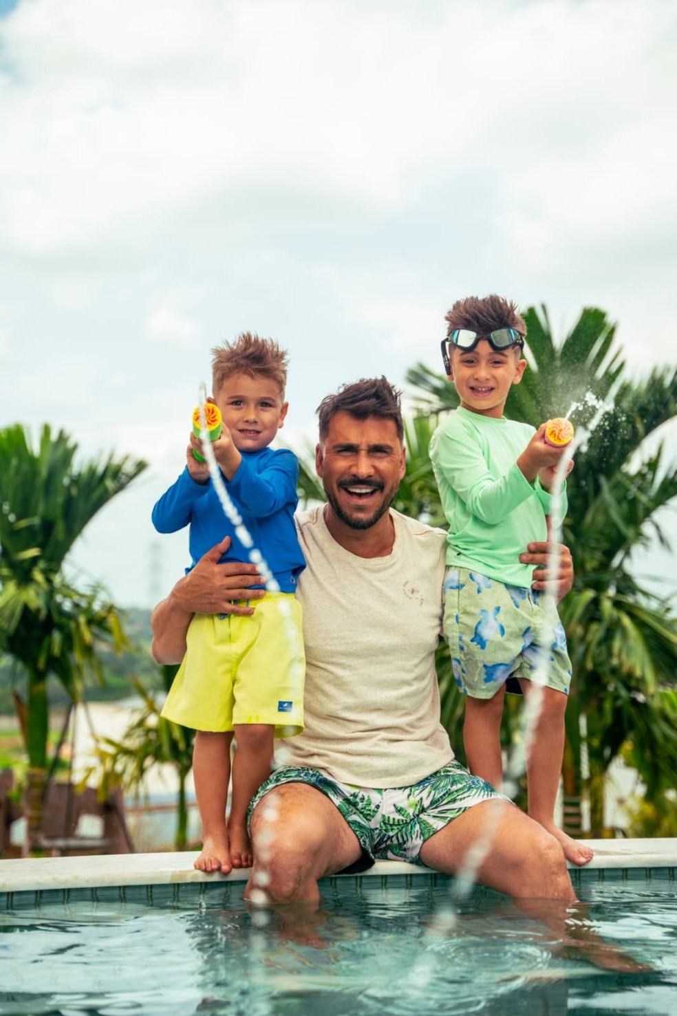 Entre filhos, trabalho e treino: como Julio Rocha cuida do corpo e da saúde — Foto: Divulgação João Ribeiro