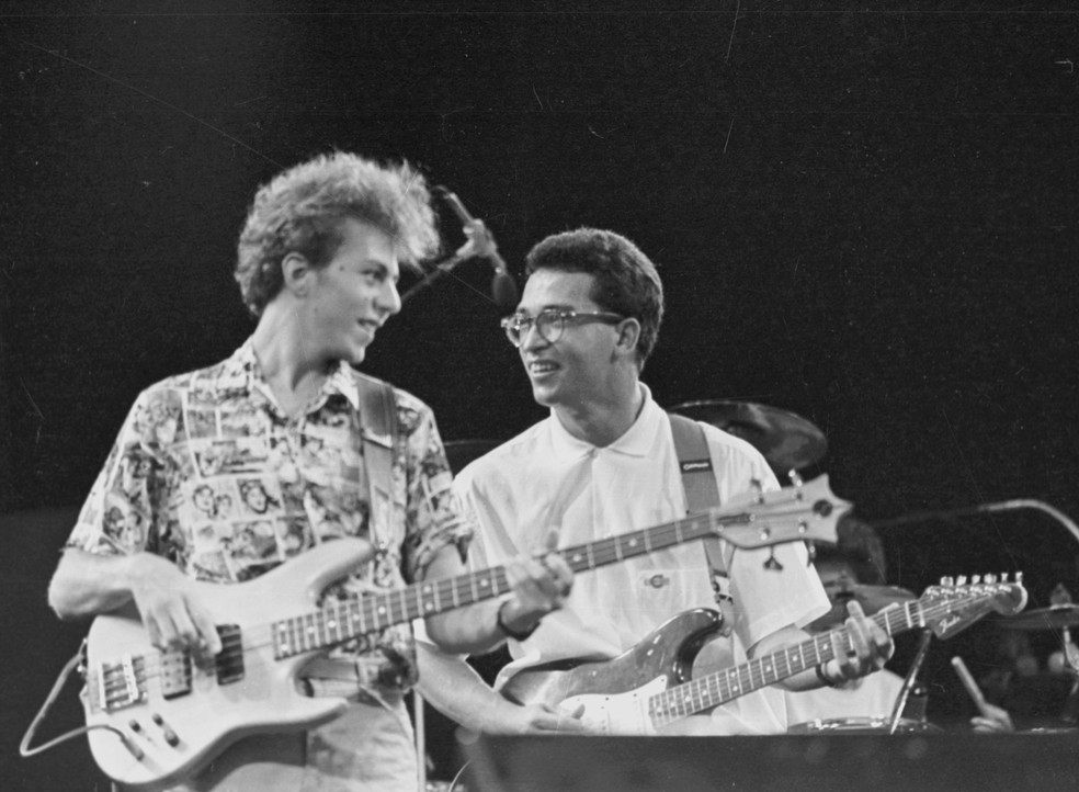 Os Paralamas do Sucesso no Rock in Rio de 1985 — Foto: Jorge Marinho