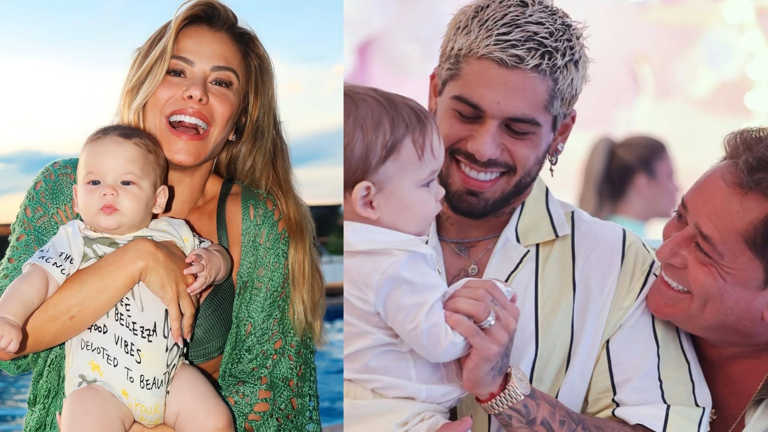 Poliana Rocha encanta ao comentar semelhança entre neto e Leonardo: 'Parecido com o vovô'