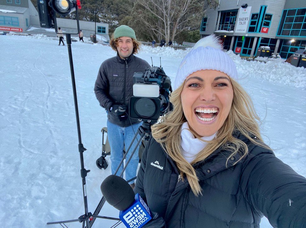 Saiba quem é Lauren Tomasi, repórter australiana atingida por bala de borracha durante protestos pró-imigração em Los Angeles — Foto: Reprodução/Instagram