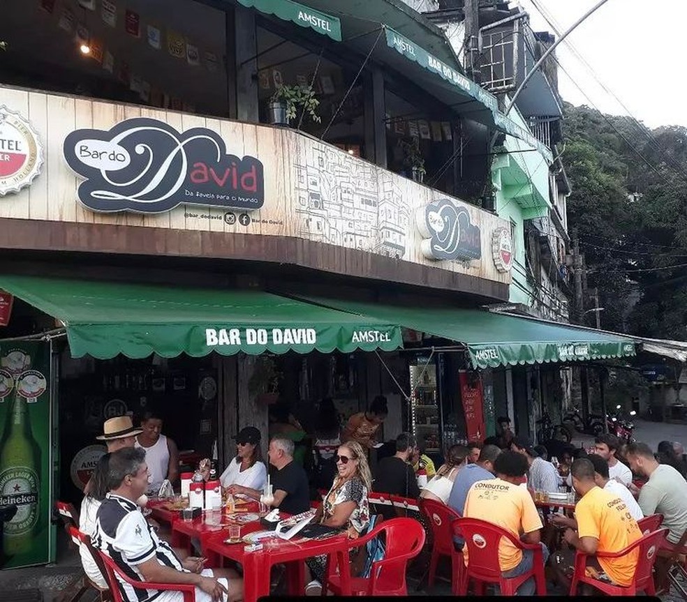 A ambiência "raiz" do Bar do David atrai clientes — Foto: Reprodução