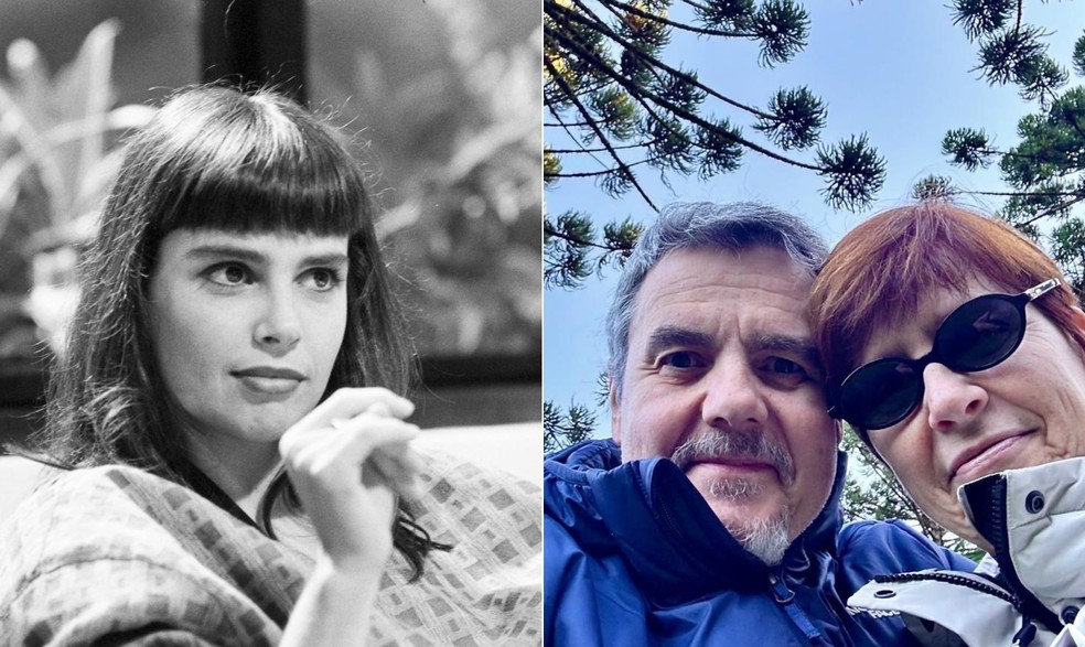 Solange Duprat em 'Vale tudo' original, Lídia Brondi deixou a TV dois anos depois e se casou com Cassio Gabus Mendes — Foto: TV Globo/Divulgação e reprodução/Instagram