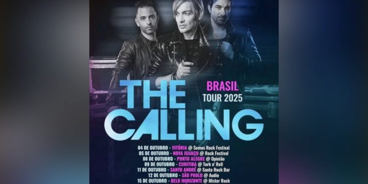 Banda norte-americana The Calling chega à Baixada Fluminense pela primeira vez e marca história no rock — Foto: Reprodução