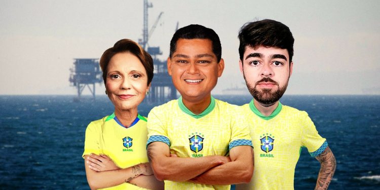 Os senadores Teresa Cristina, Davi Alcolumbre e Zé Vitor — Foto: Editoria de Arte