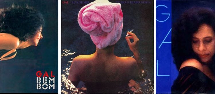 Capas de discos de Gal Costa — Foto: Reprodução