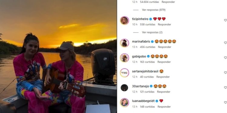 Comentário de Andressa em vídeo de Ana Castela reacende boatos de atrito com Virgínia Fonseca — Foto: Reprodução Instagram