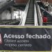 Escada rolante da estação do Engenho de Dentro — Foto: Domingos Peixoto