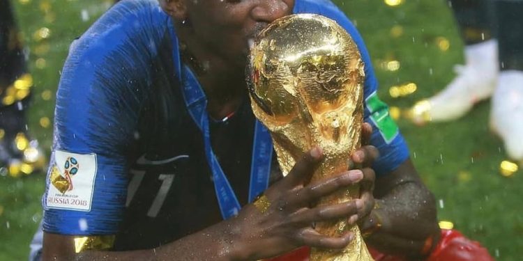 Dembélé ganhou a Copa do Mundo de 2018 com a França — Foto: Reprodução/Instagram