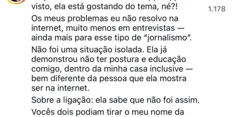 Bruna Biancardi criticou Virgínia Fonseca após atitude da influenciadora com Neymar Jr. — Foto: Reprodução Instagram