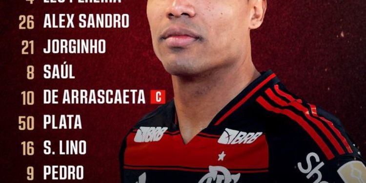 Flamengo é escalado com força máxima para escalar Estudiantes — Foto: Divulgação