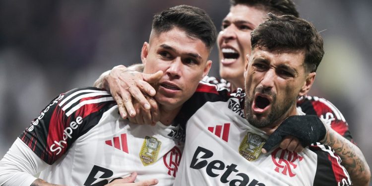 Flamengo aumentou suas chances de título no Brasileirão — Foto: Gilvan de Souza/Flamengo