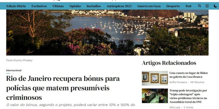 Diário português noticia recuperação do bônus "do Velho Oeste" — Foto: Reprodução