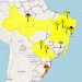 Alertas do Inmet para este sábado (27) — Foto: Reprodução / Inmet