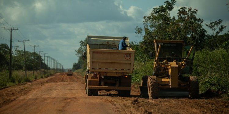 Estrada BR-319, no Amazonas — Foto: Brenno Carvalho / Agência O Globo