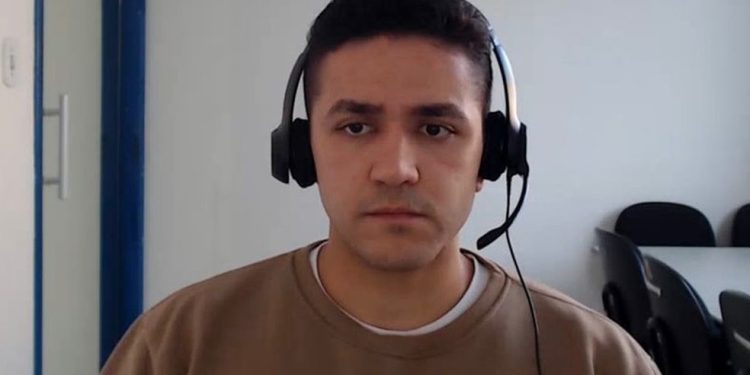 Fernando Sastre de Andrade Filho depõe por videoconferência — Foto: Reprodução