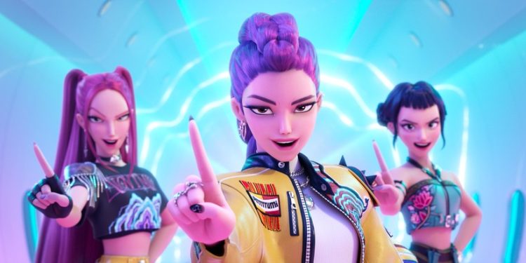 Cena de "Guerreiras do K-Pop" — Foto: Netflix/Reprodução