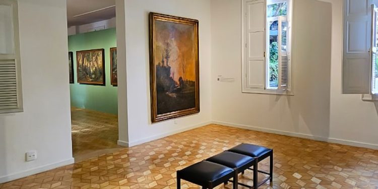 Sala do Museu Antônio Parreiras: artista costumava retratar a natureza — Foto: Divulgação