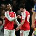 Gabriel Magalhães marcou na goleada do Arsenal sobre o Atlético de Madrid pela Champions League — Foto: Ben STANSALL / AFP