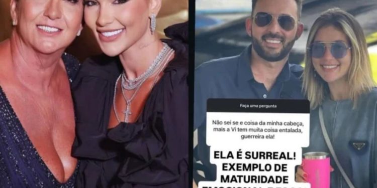 Mãe e irmão de Virgínia Fonseca saem em defesa da influenciadora após polêmica com Vini Jr. — Foto: Reprodução Instagram