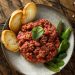 Aprenda como fazer um steak tartare com fritas em 15 minutos