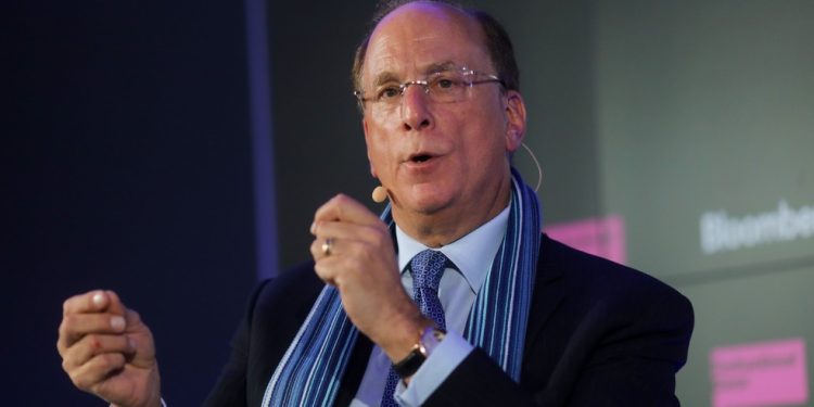 Larry Fink, CEO da BlackRock — Foto: Simon Dawson/Bloomberg