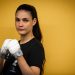 A lutadora de Taekwondo Maria Clara Pacheco no Centro de Treinamento Maria Lenk, em Jacarepaguá — Foto: Júlia Aguiar/ O GLOBO