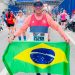 Nilson Lima na última Maratona de Boston: a preferida — Foto: Arquivo pessoal