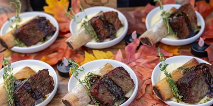 Prato vencedor da categoria Chef´s choice do Carioca Diogo Teixeira e Time Brasileiro vencem categoria Chefs Choice na Copa do Mundo de Churrasco, no Tennessee — Foto: Divulgação